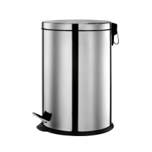 20 Litre Stainless Steel Round Shape Pedal Bin